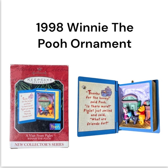 Hallmark Other - Hallmark Keepsake Ornament - A Visit From Piglet Winnie The Pooh Book Series #1